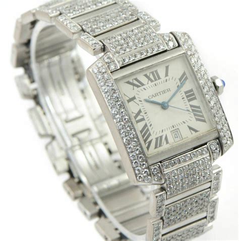 cartier tank france price|cartier tank francaise with diamonds.